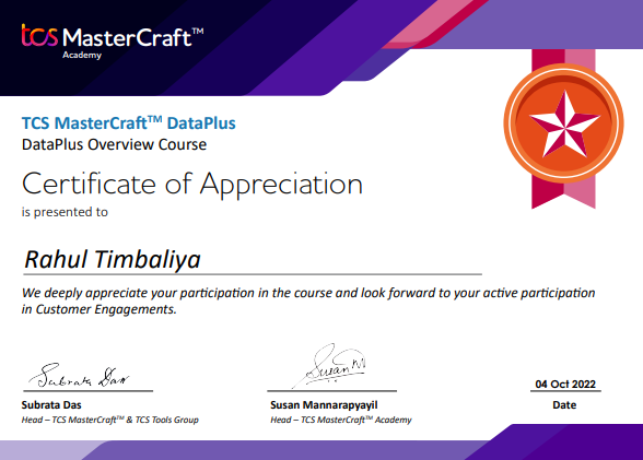 TCS Certificate